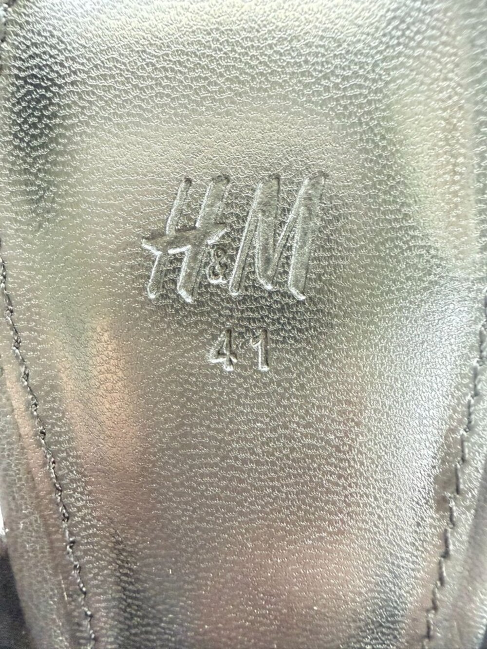 H&M Block Heel Sandals Ruched Straps Square Toe Women's 9.5 - Picture 5 of 8